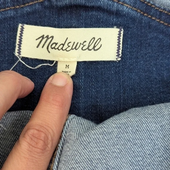 Madewell Roadster Blue Jean Overalls Size M - Picture 12 of 12